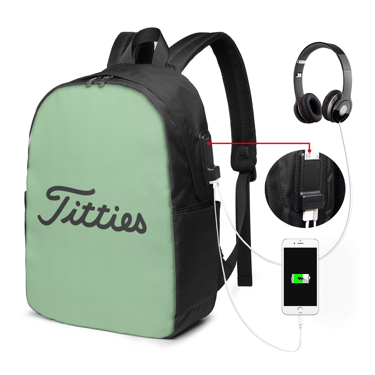 Mochila Titties Golf Ball para - Laptop Bag avaliação e preço
