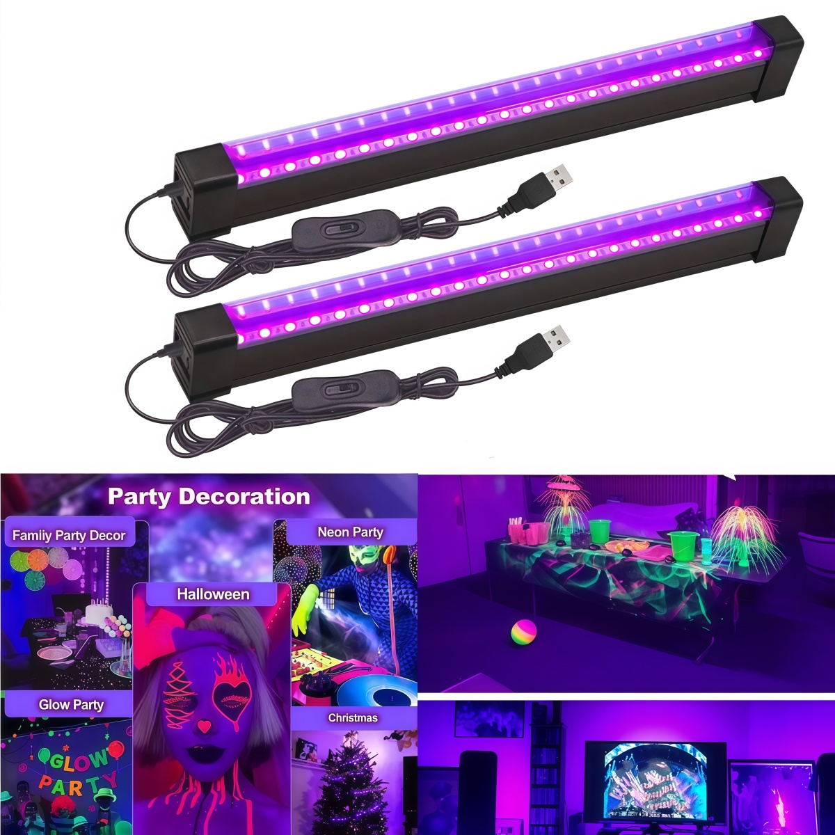 Lâmpada de luz negra com tubo  - Usb Hub avaliação e preço
