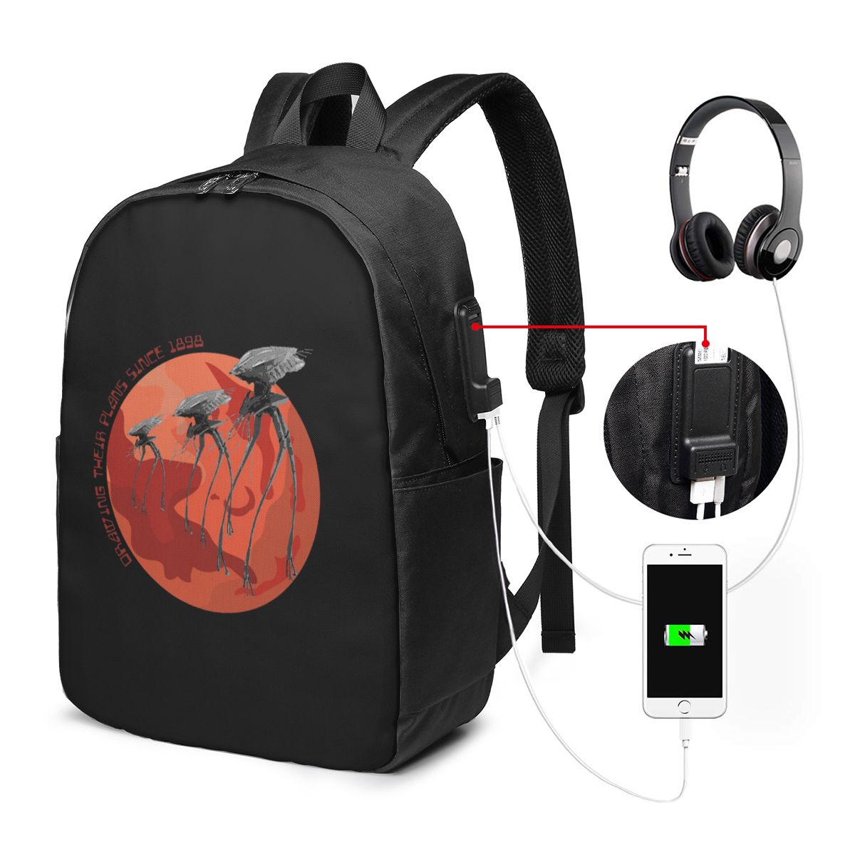Guerra dos Mundos: Desenhando  - Laptop Bag avaliação e preço